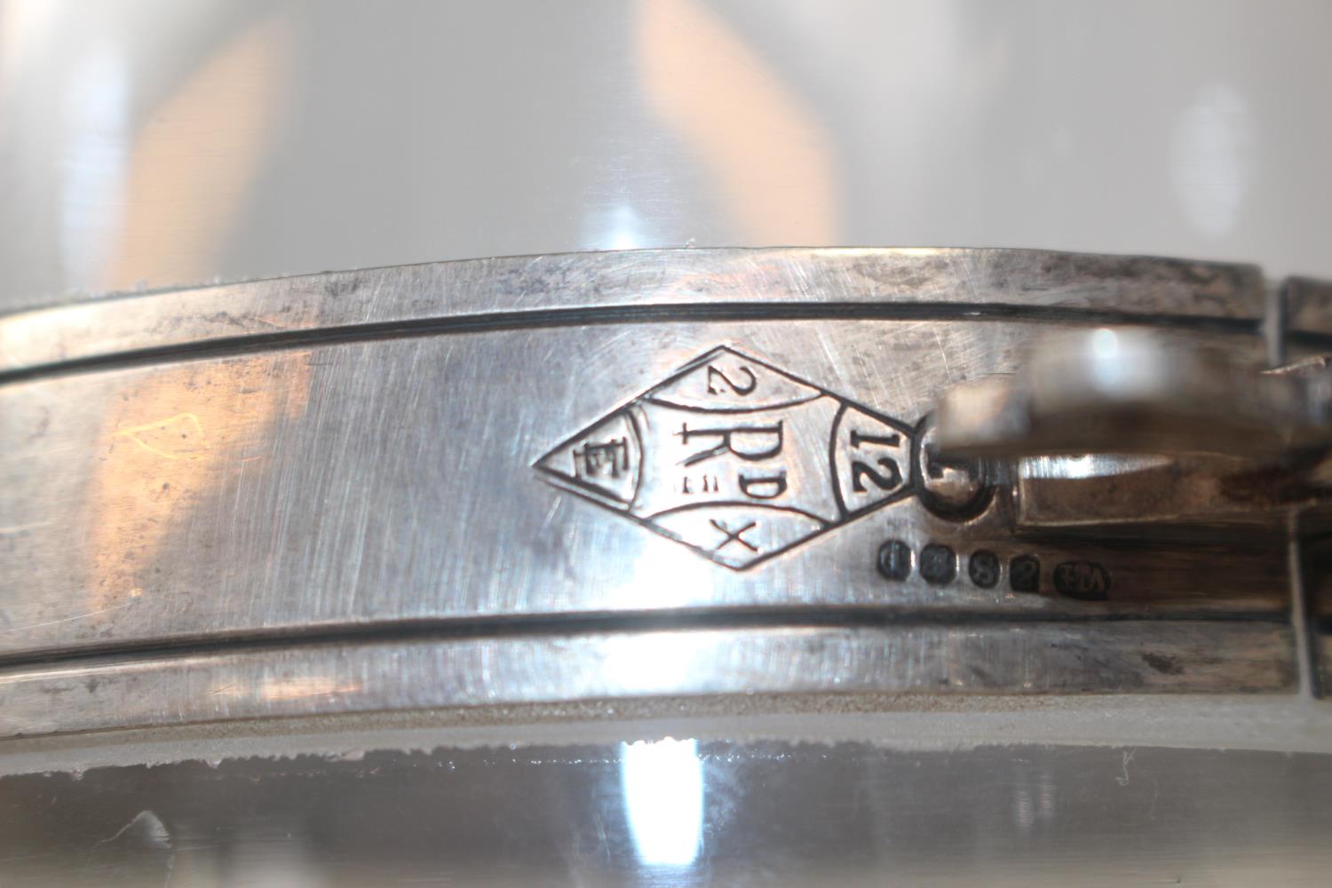 William Hutton & Sons of Sheffield Silver Plated Claret Jug with applied registration mark. 26cm - Bild 3 aus 3