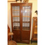 Oak Glazed leaded bookcase