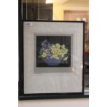 Hal Thorpe (1874-1947) Framed print entitled in pencil Violets and Primroses