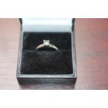 Ladies Platinum Diamond Solitaire ring 0.20ct Size K 4.9g total weight