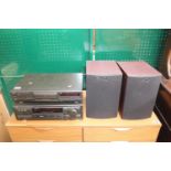 Pair of Kef Speakers, Technics CD Player and Amp