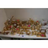 Collection of assorted Miniature Brass models