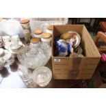Set of Dunoon Storage Jars, Assorted Glassware and collectors' plates