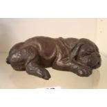 Resin Bronze effect model of a Puppy