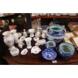 Collection of Blue and White Pottery and assorted China