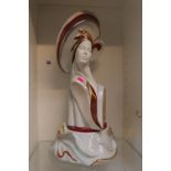 Grapo Galos Large Ceramic bust on stand