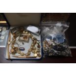 Collection of assorted Costume jewellery inc. Necklaces, Rotary Wristwatch etc