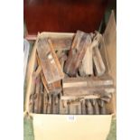 Box of assorted Antique rebate planes