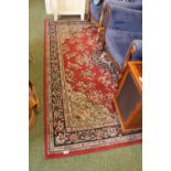 Red Ground Modern Rug