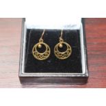 Pair of 9ct Gold earrings 1.5g total weight