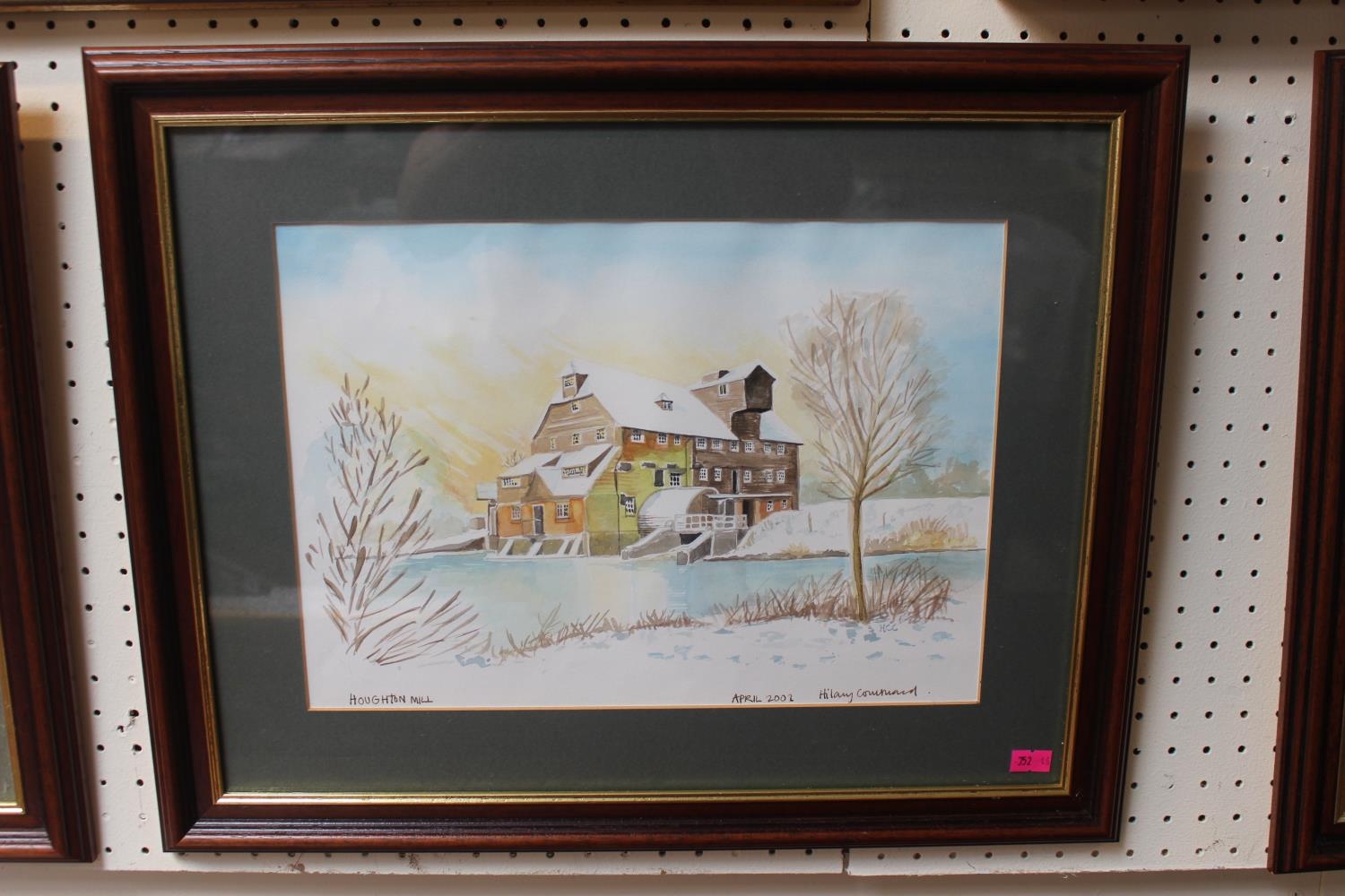 Hilary Coulthard 3 Framed watercolours of Houghton - Image 4 of 5