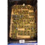Collection of Hand Painted Plastic 25mm Medieval Soldiers