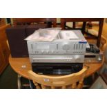 Pair of Mission Speakers, Yamaha DAB Cd Player and assorted Audio items