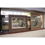 Collection of framed watercolours by A J L Wildig (5)
