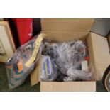 Collection of assorted Cycle parts inc. Pair of Shimano Shoes, Cycle lights, Pedals etc