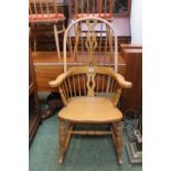 20thC Rocking Elbow chair