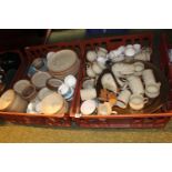 2 Boxes of assorted Denby and other Pottery and bygones