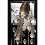 Collection of assorted 19thC and later Silver Flatware 500g total weight