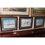 Hilary Coulthard 3 Framed watercolours of Houghton