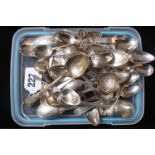 Large collection of 19thC and later Spoons 680g total weight