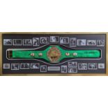 WBC Replica Belt (Full sized) signed by 22 World Champions inc Kostya Tsyzu, Larry Holmes, John H
