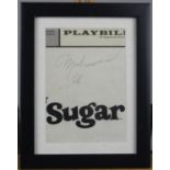 Sugar' playbill personally signed by Muhammad Ali. Measures 6'' x 4'' and framed. Sugar, Broadway,