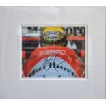 Ayrton Senna Signed Photo (24th July, 1993 Hockenheim, Germany) with COA to reverse 48 x 43cm