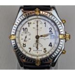 Breitling Chronomat B13050.1 on Leather strap 38mm case on Leather strap