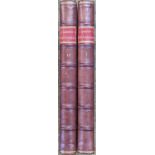 Camden's Britannia 1722 2 Volumes in Leather tooled bindings written in Latin by William Camden