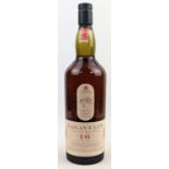 Lagavulin 16 Year Scotch Whisky 1 Litre distilled in the White horse distillery