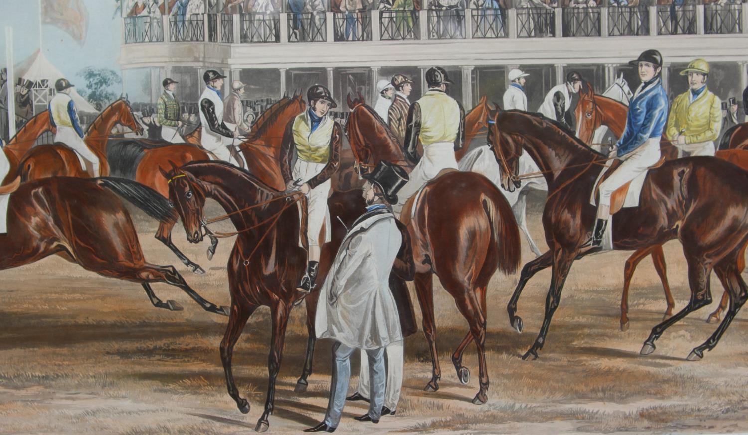 "The Liverpool Great National Steeple Chase, 1839" Plate I an original hand coloured aquatint - Image 5 of 5