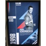 UNIQUE Ferrari Michael Schumacher 1998 British Grand Prix F1 Back Lit Wall Display A unique