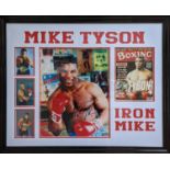 Mike Tyson signed Collage. This was Mike Tyson's first ever photo shoot for Sports Illustrated