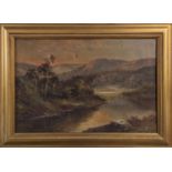 Henry Cooper (British, 19th Century), River Scene, signed lower right "Henry Cooper", oil on canvas,