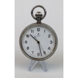 Longines 9834 Military pocket watch, Swiss Made, 16 Jewels, 5759834. In a working condition. 52mm in