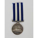 Victorian Egypt medal no date named M Gilbert LDG SEAMAN HMS Serapis a Nile troopship naming clear