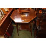 Edwardian Octagonal window table with under tier