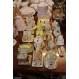 Collection of Coalport Pastille Burner Cottages (19)