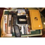 Collection of assorted Pocket and other collector's knives inc. Franklin Mint, Grohmann, Lakota etc
