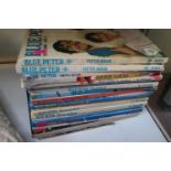 Collection of Vintage Blue Peter Annuals