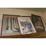 Collection of assorted Framed watercolours