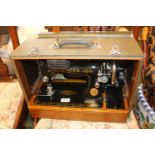 Cased Singer Sewing machine EB416375