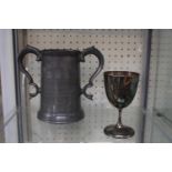 Manchester Unity Independent Order of Oddfellows & AOF Scratch fours Rowing 1873 Pewter two