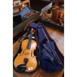 Maurice Dilley of St Ives Violin cased with bow
