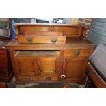 Large Oak Sideboard with drop handles