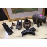 Collection of Black Forrest models of Bears to include ashtray, desk blotter etc