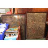 2 Oak Framed Early 19thC Tapestries