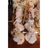 Collection of assorted Coalport and other Figurines with certificates