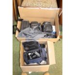 Collection of assorted Camera bags and lenses