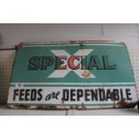 Advertising 'Special X Feeds are Dependable'